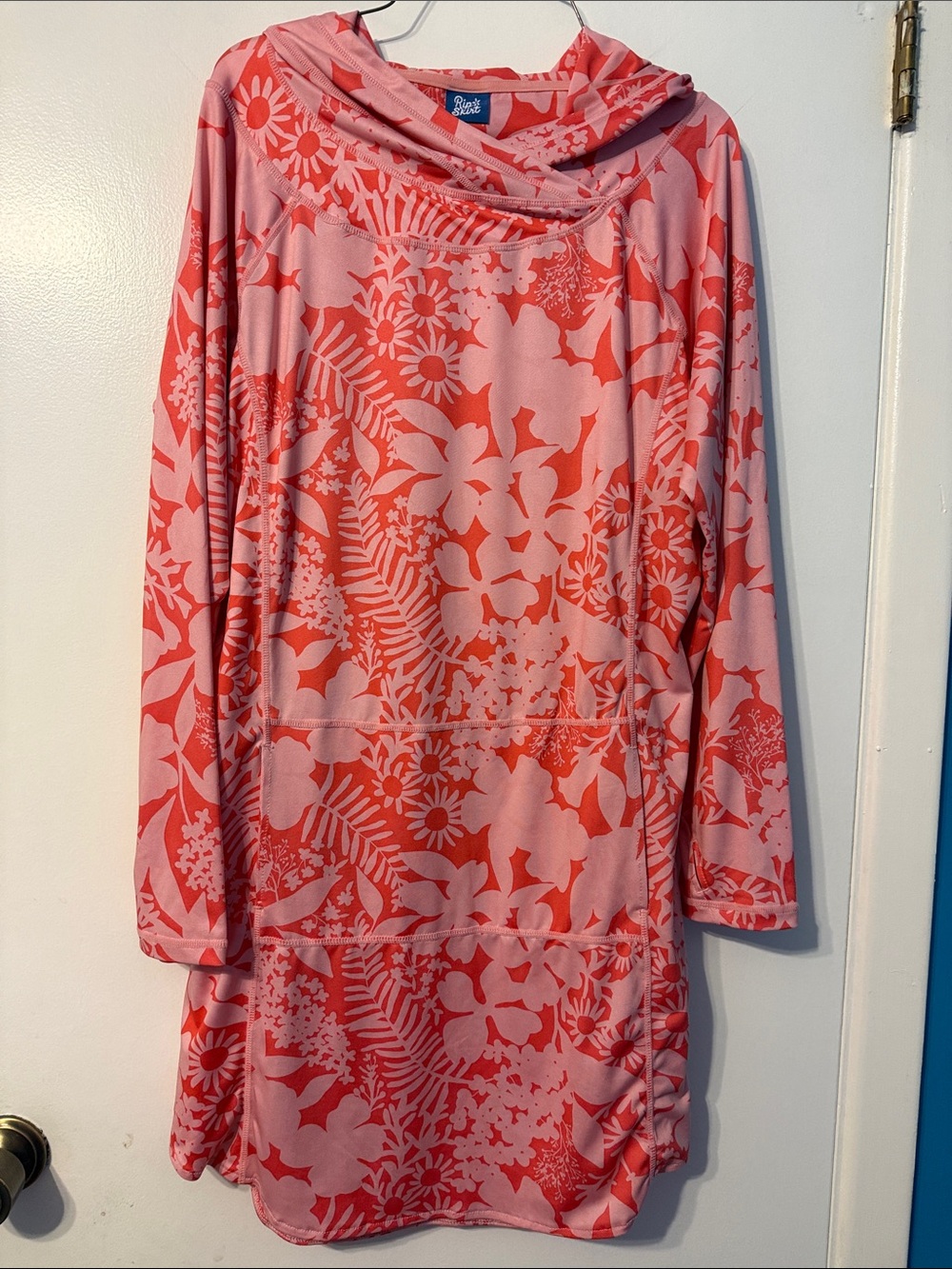 Rip Skirt Hawaii Pink and Coral Floral Athletic dress